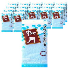 Songwol 松月 清新沐浴巾, 天藍色, 18個, 1入