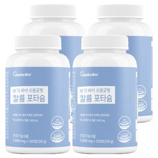 헬로바이오 프리미엄 칼륨 포타슘 120g, 4개, 120정