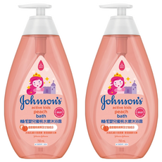 Johnson's 嬌生 嬰兒水嫩沐浴露 蜜桃, 750ml, 2瓶