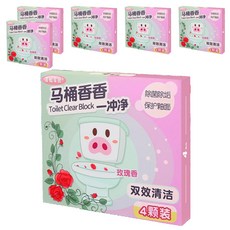 青蛙軍團 馬桶雙效潔廁塊 4顆, 50g, 6盒