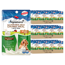 心寵 3個月以上狗用餐包, 鮭魚 + 羊奶, 80g, 36包