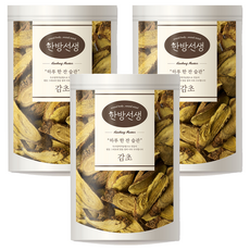 한방선생 감초 한방재료, 400g, 3개