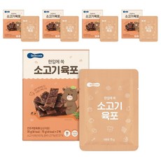 베베쿡 한입에 쏙 소고기 육포 2p, 5개, 30g