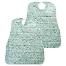 pyeonrian 防水圍裙圍兜 薄荷花朵, 2個