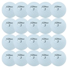 Titleist 二手球 經濟型 42.67mm 隨機出貨, 白色混合, 20個, 1入