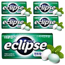 이클립스 스피어민트향 캔디, 34g, 5개