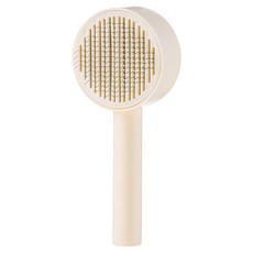 comet 按壓梳毛刷 寵物專用, 米色, 1支