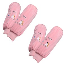 타미나요 깔끔한 팔 토시 2p x 2개, 벨벳 핑크 캣