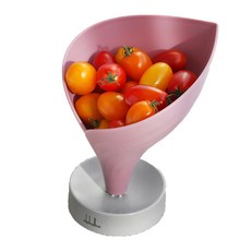 J Table瀝水包菜蔬菜盤, 粉色的, 1個