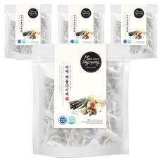 해통령 야채 해물다시팩, 90g, 4개