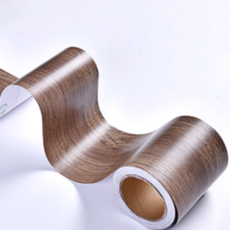 유니독 방수 무늬목 몰딩 필름 시트지, 딥브라운