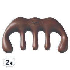 Logro 原木頭皮刮痧梳按摩器, 單一顏色, 2個