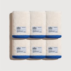 odnr LIFE City Pop系列 毛巾 220g 40支 精梳棉, 6個, BLUENIGHT