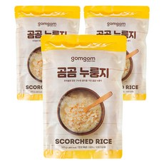 gomgom 韓式即食鍋巴脆餅, 500g, 3入