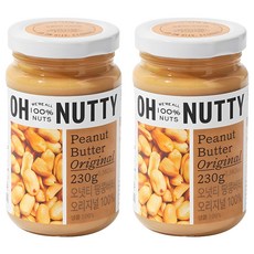 오넛티 100% 땅콩버터 오리지널, 230g, 2개