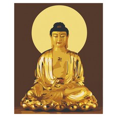 藝術喜悅 DIY 數字油畫套組 40 x 50 公分 直式, 釋迦牟尼, 1組