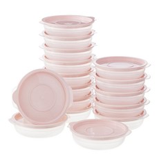 comet 廚房用微波爐保鮮盒 粉紅色 400ml, 16個, 單品