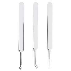 AHOYE 不鏽鋼粉刺夾3件組 德國製, 單一顏色, 1組