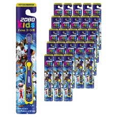 Kids Tobot V 2step 牙刷，適合 3 至 5 歲兒童, 混色, 24個