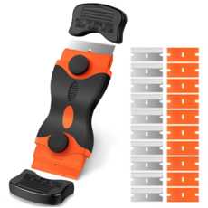 Cozy Moment 2in1 多用途刮刀 貼紙去除器 + 補充刀片 20p 橘色, 1套