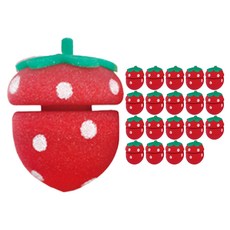 SHE'S LINE 泡泡톡 草莓髮捲 10p, 混合色, 2個