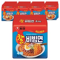 농심 찰비빔면 130g, 64개