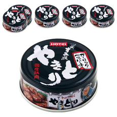 HOTEi 燒烤雞肉罐 黑胡椒蒜味 75g, 6罐