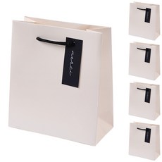 POPO FANCY 素色提袋 5入, 象牙白色, 1組