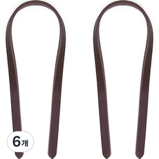 FELTHOUSE 細版皮革背帶 S, 棕色, 6個