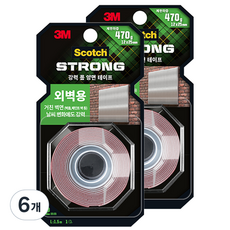 3M Scotch 外牆用泡棉雙面膠帶 12mm x 1.5m, 6個