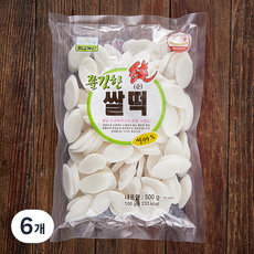 칠갑농산 쫄깃한 순 쌀떡, 500g, 1개입, 6개