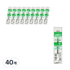 Uni 三菱 JETSTREAM 三菱 uni 油性墨水筆芯 SXR-80 0.38mm, 綠色, 40個