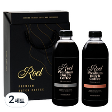 Roel 冷萃咖啡原液 深焙綜合 1L + 哥倫比亞 1L 冰滴咖啡 禮盒組, 2套, 1入