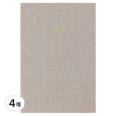 페이퍼리안 2026년 애티튜드 데일리 플래너 A6, 리넨 베이지, 4개