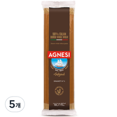 아그네시 통밀 스파게티 N.3, 500g, 5개