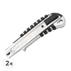 WHASHIN 212 美工刀 特大 25mm, 2個, 銀色