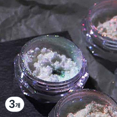 달모아 오로라 글리터 유리 네일파우더, D-5, 3개