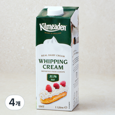 KILMEADEN 휘핑크림, 4개, 1L