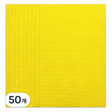 MaDaKkuMi 彩色瓦楞紙, 08 黃色, 50個