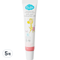 Kindee 유아용 올인원 수딩 멀티밤 스틱, 5개, 15g