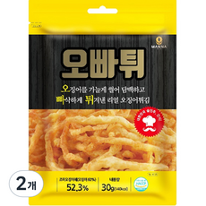 오빠튀 리얼 오징어 튀김 오리지날, 30g, 2개