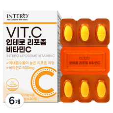 INTERO 脂質體維他命C 33g, 6個, 30錠