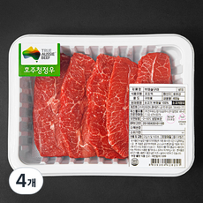 호주산 부채살 구이용 (냉장), 400g, 4개