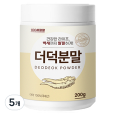 백세팔팔 더덕분말, 200g, 5개