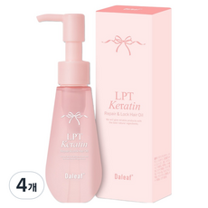 Daleaf LPT 角蛋白修護鎖水護髮油, 4個, 65ml