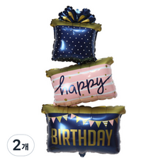 泰坦 生日高級派對蛋糕求婚活動氣球, 3層英文生日禮物組, 2個