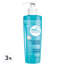 바이오더마 에이비씨덤 윌 두쎄르 입욕 마사지 오일, 200ml, 3개