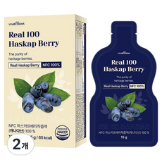 위바이옴 리얼 100 하스카프베리 NFC 착즙 7p, 105g, 2개