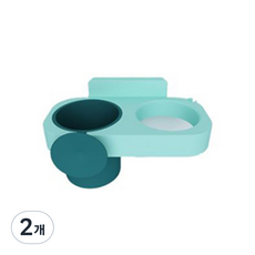 ABC 雙色免鑽孔吹風機架, 天空藍, 2個