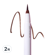 lala Chuu 極細防水眼線液筆 0.5g, Brown, 2支
